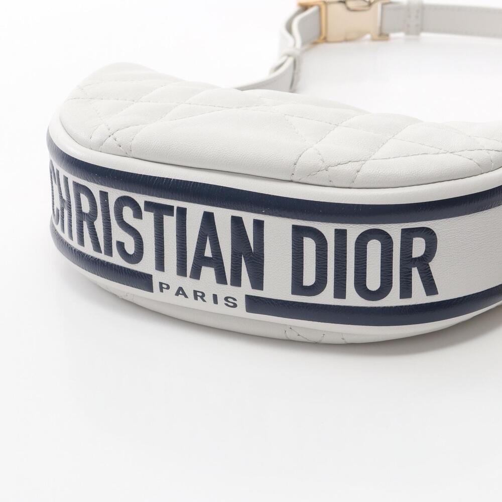 Dior Vibe Shoulder Bag Leather White Navy Blue bulk purchases - Picture 6 of 8